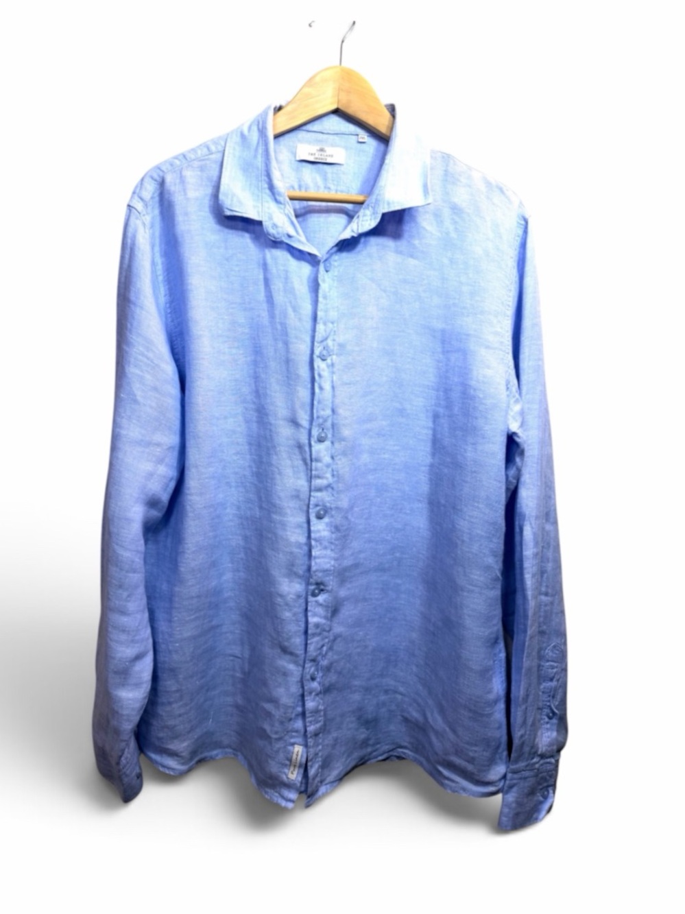 Mens The Island Greece Linen Shirt XXL Resortwear Vacation Beach